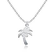 Coconut Tree Designed Silver Necklace SPE-3228